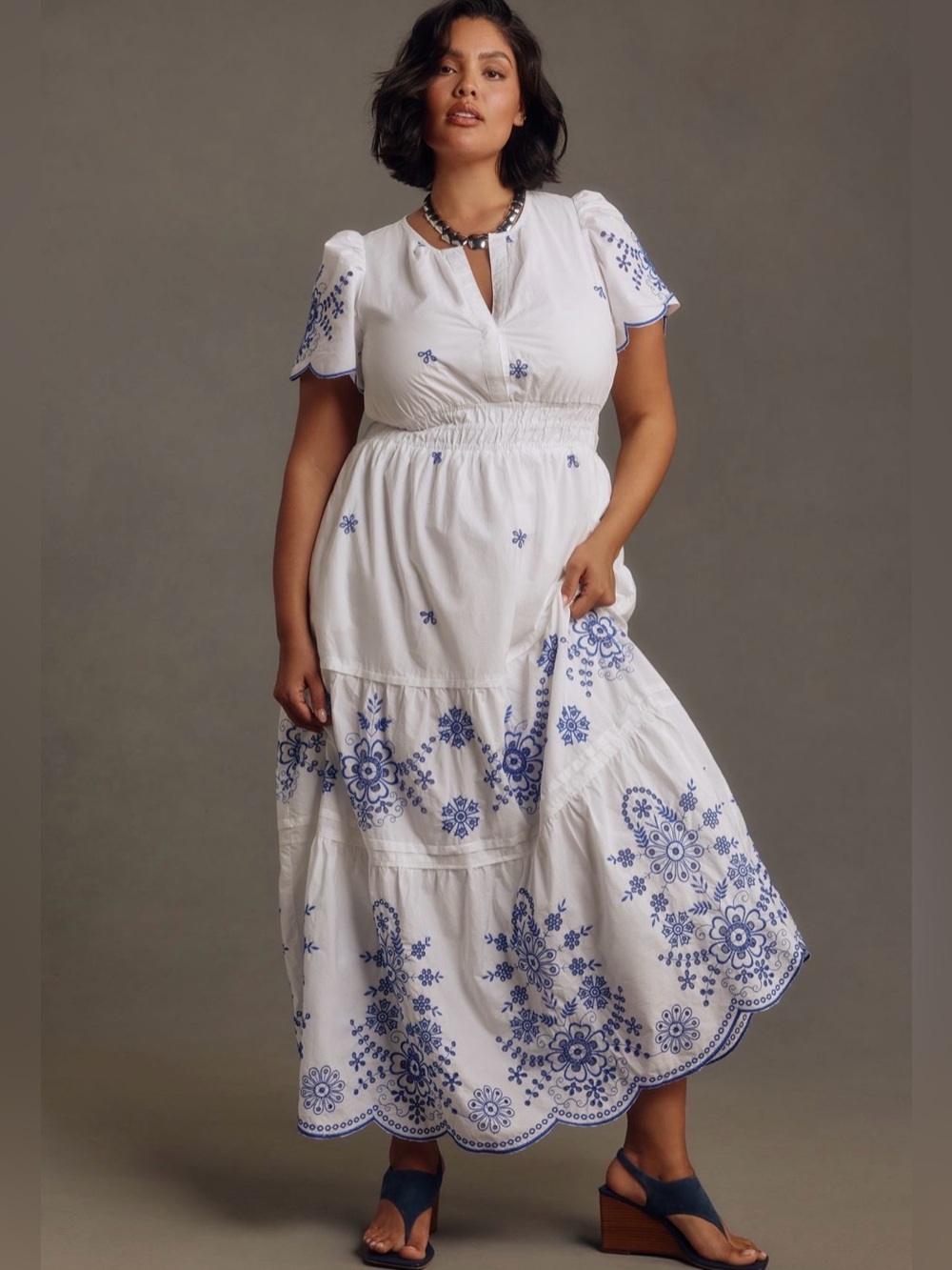 NWT Anthropologie Somerset dress, white, 2X